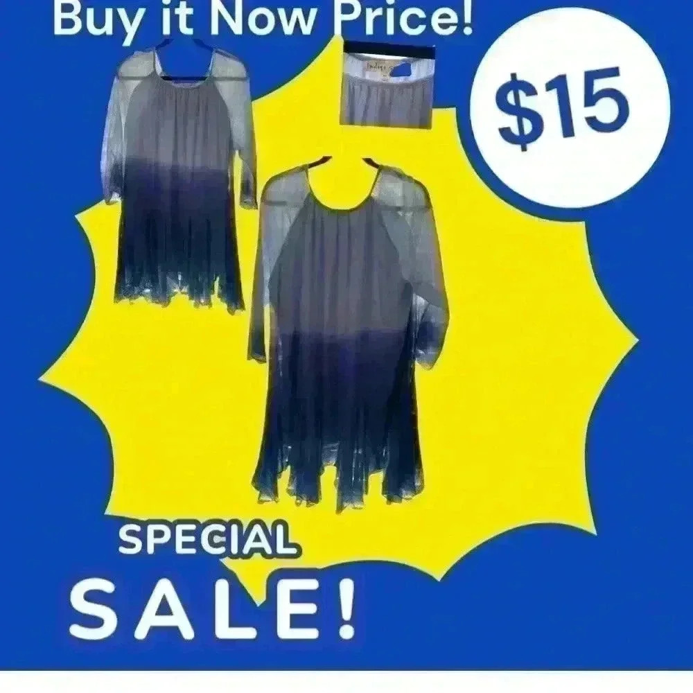 *CLEARANCE ITEM - ADDITIONAL DISCOUNT NOT AVAILABLE* Indigo Rein Tie-Dye Dress